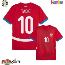 Camiseta Serbia Dusan Tadic #10 Primera Equipación Eurocopa 2024 manga corta